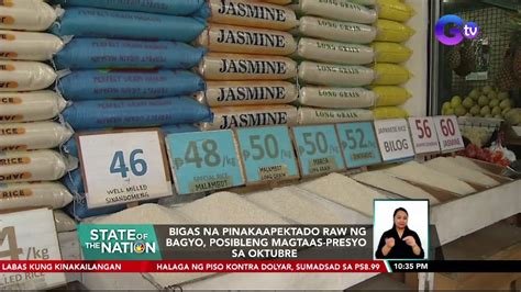 Bigas Na Pinakaapektado Raw Ng Bagyo Posibleng Magtaas Presyo Sa