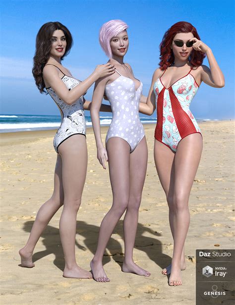 Dixie Swimwear For Genesis 8 Female S Daz 3d