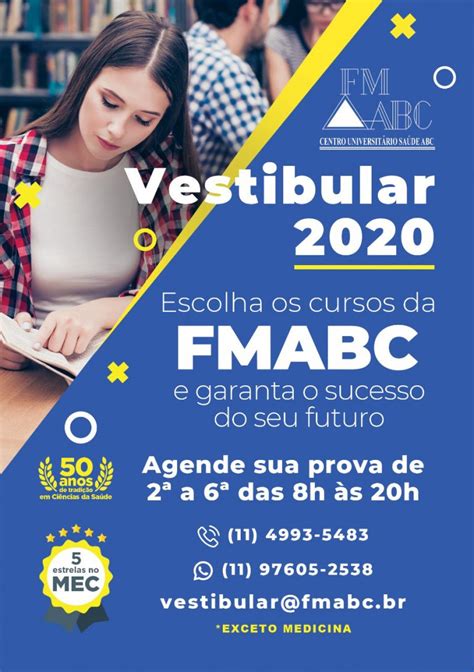 FMABC abre inscrições para bolsas de estudos sociais e para