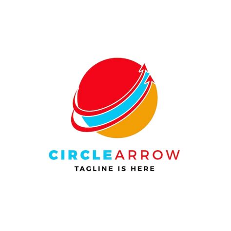 Premium Vector | Circle arrow logo vector icon illustration