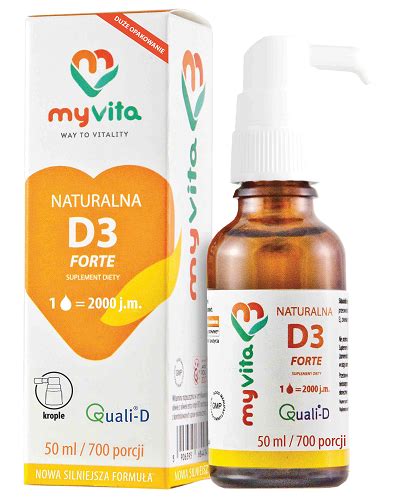 Myvita Naturalna Witamina D Forte Iu Krople Ml Cena Opinie