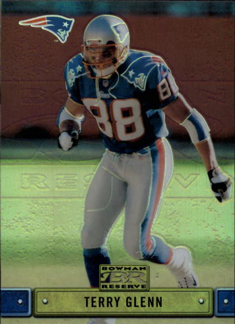 2000 Bowman Reserve Football Card 41 Terry Glenn Ebay