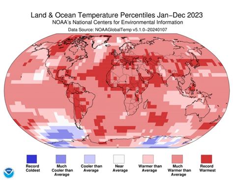 Map of all countries shows how extremely hot 2023 was worldwide ...