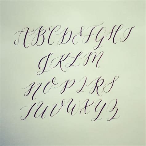 Basic Calligraphy Alphabet