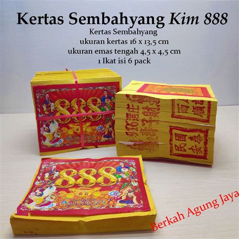 Jual Kertas Sembahyang Kim 888 Emas Perak PerKunci Shopee Indonesia