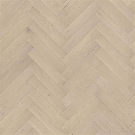 Skyline Floorscapes | Wire Brushed Parchment Herringbone White Oak Flooring