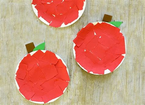 Paper Plate Apple Craft - The Kindergarten Connection