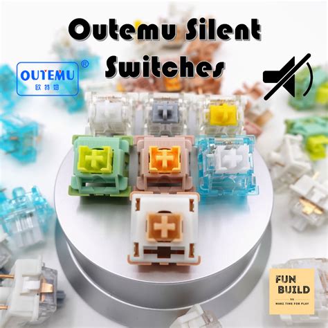 Outemu Silent Switch for Mechanical Keyboard (Peach/Lime/Ocean/Yellow ...