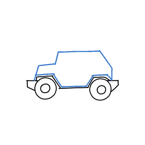 How to Draw a Jeep - Step by Step Easy Drawing Guides - Drawing Howtos