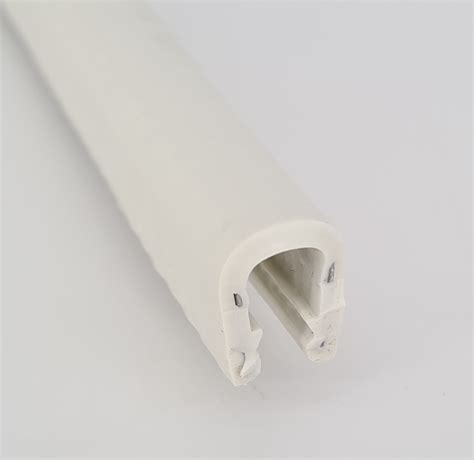 PVC Kantenschutz mit Stahleinlage Klemmbereich 6 8mm Weiß