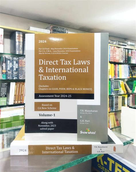 Direct Tax Laws & International Taxation by T.N. Manoharan in 2 Vols