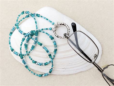 Eyeglass Loop Holder Eyeglass Chain Leash Sea Ocean Blue