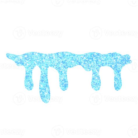 Blue Glitter Dripping 13528676 PNG