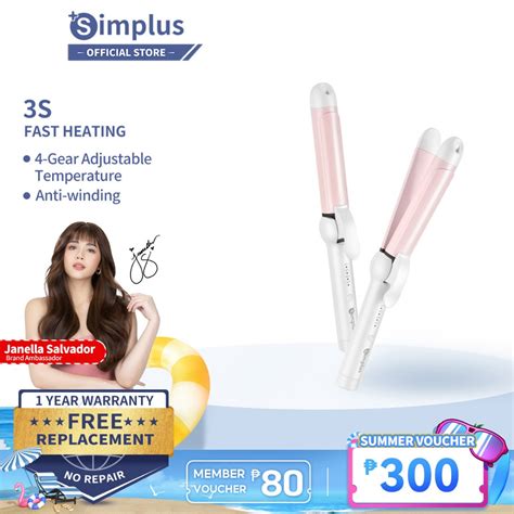 Simplus Hair Curler In Straightener And Curler Automatic Curling