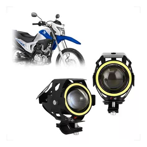 Kit Led Farol Milha Moto Nxr 160 Bros 2015 Angel Eye U7 MercadoLivre