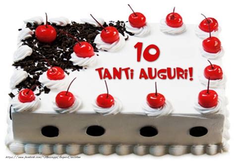 Cartoline Auguri 10 Anni