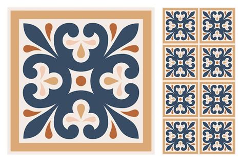 Portugiesische Keramikfliesen Azulejo Design Mediterranes Muster