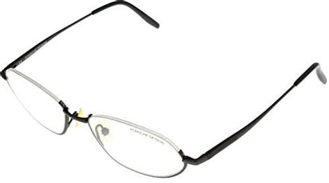 Porsche Design Titanium Semi Rimless Eyeglasses Frame Unisex Grey Matte P7009 C Size Lens