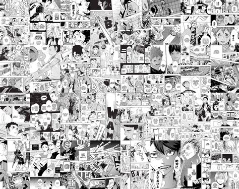 144 Pcs Haikyuu Manga Panels Anime Manga Wall Collage Kit Etsy In