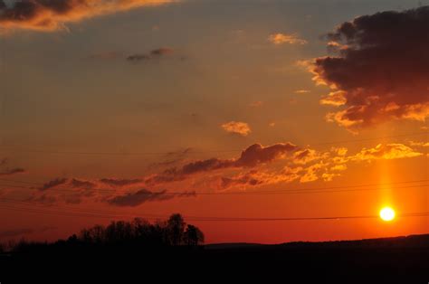 Wallpaper Sunlight Sunset Clouds Sunrise Evening Sun Horizon Atmosphere Dusk Power