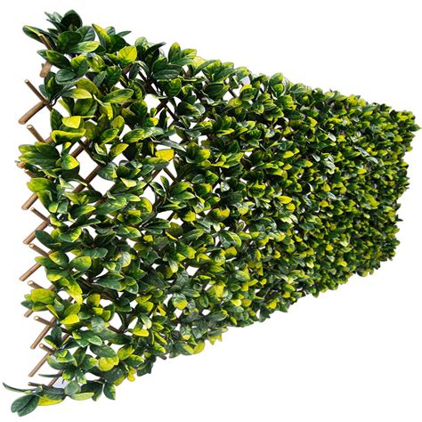 Expandable Faux Lemon Leaf Lattice Screen Greensmart Dekor Ibg Llc