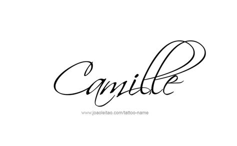 Camille Name Tattoo Designs