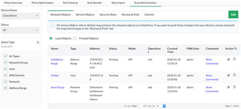 Configuring Firewall Rules Firewall Rules Configuration