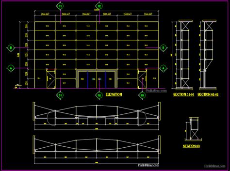 Alüminyum Giydirme Cephe Sistem Detayı DWG PislikMimar