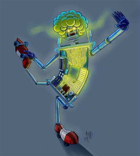 Robotclown Digital Art by Ariel Quezada - Fine Art America