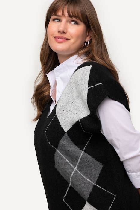 Argyle V Neck Sweater Vest Sweater Sweaters