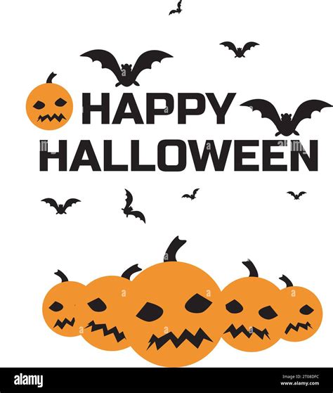 happy halloween with pumpkin and bats transparent background,happy halloween social media poster ...