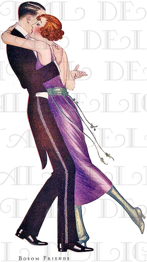 Dancing In The 1920s Art Deco Flapper Vintage Illustration Deco Digital Download In 2020