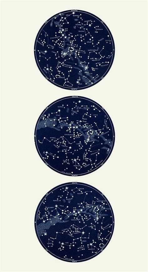 Constellations Art Large Constellations Print Three - Etsy