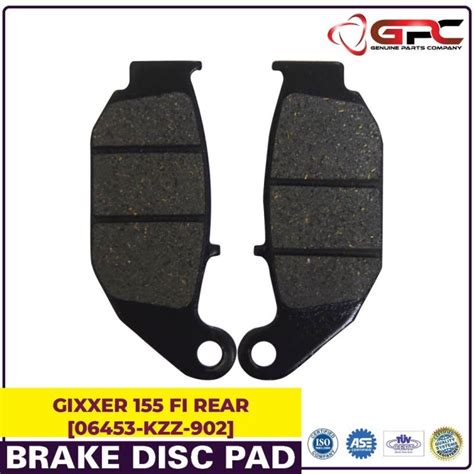 Gpc Suzuki Gixxer Fi Rear Brake Disc Pad Set Kzz