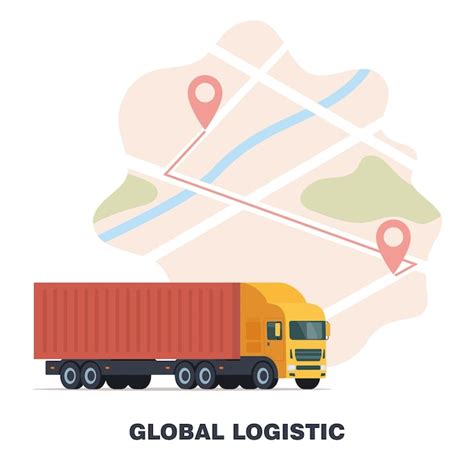 Premium Vector Cargo Logistics Transportation Concept Global Logistic