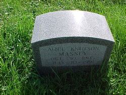 Alice Knutson Massey 1905 1991 Mémorial Find a Grave