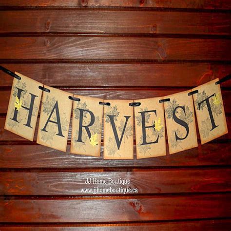 Harvest Banner Fall banner Fall photo prop banner Autumn | Etsy