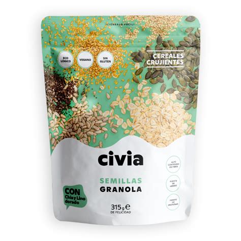 Granola Semillas Bio Sin Gluten 300g Civia Foods