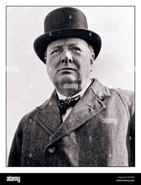 Winston Churchill Portrait Ww World War Hi Res Stock Photography And