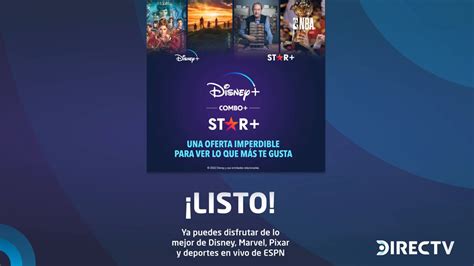 Activación DIRECTV Combo Disney y Star YouTube