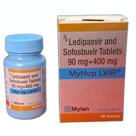 90 Mg 400 Mg Myhep Lvir Ledipasvir Sofosbuvir Tablets At 16000 Box