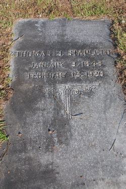 Thomas Jefferson Stapleton 1843 1920 Mémorial Find a Grave