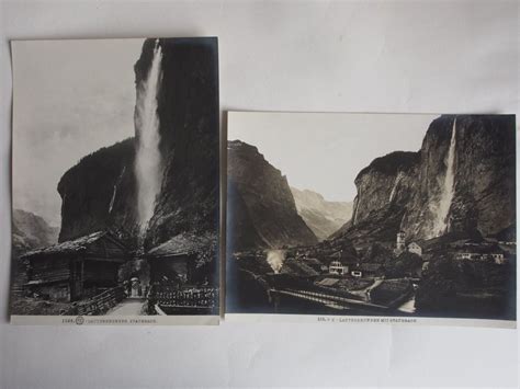 2x Orig Photographie Lauterbrunnen Staubbachfall P Z 1910 Kaufen