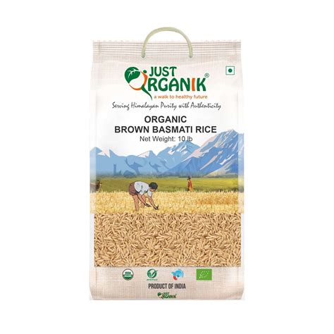 Organic Brown Basmati Rice Just Organik