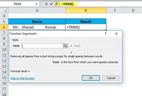 Trim En Excel Fórmula Ejemplos ¿cómo Utilizar La Función Excel