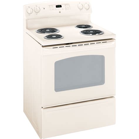 Ge 30 In Freestanding 53 Cu Ft Self Cleaning Electric Range Bisque At