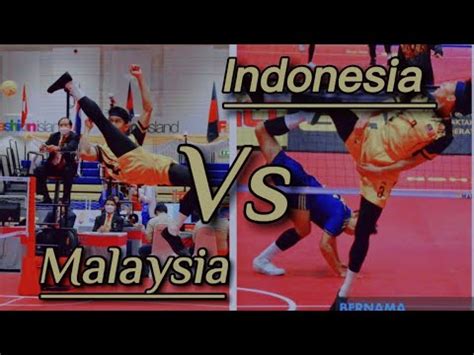 Indonesia Kejar Point Semi Final Sepak Takraw King Cup Men Double