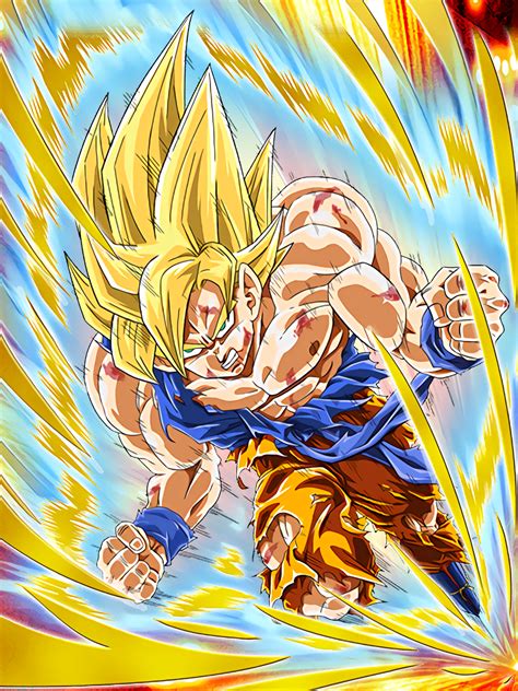 Deadly Awakening Super Saiyan Goku Dragon Ball Z Dokkan Battle Wikia