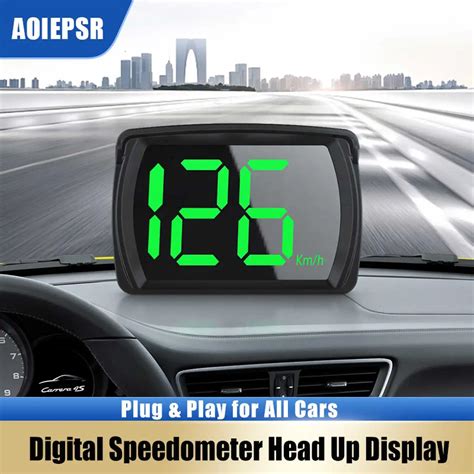 Digital Head Up Display Para Todos Os Carros Veloc Metro Universal Gps