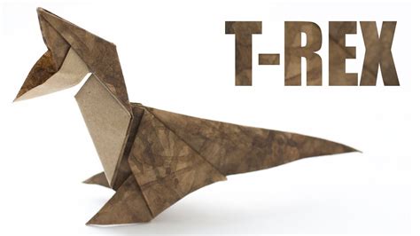 Tyrannosaurus Rex Origami Dinosaur Step By Step Jadwal Bus